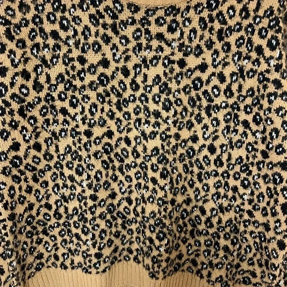 &Merci 100% Mohair Crew Neck Animal Print Sweater Size small - Picture 4 of 8
